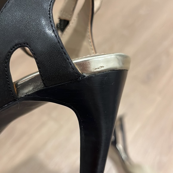 Ellen Tracy Black & Nude 3.5” Slingback Heels - size 7 - Picture 10 of 10